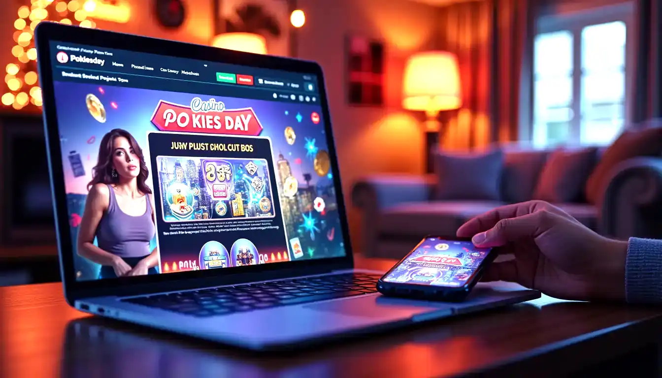 Casino Pokiesday Australia on laptop and mobile